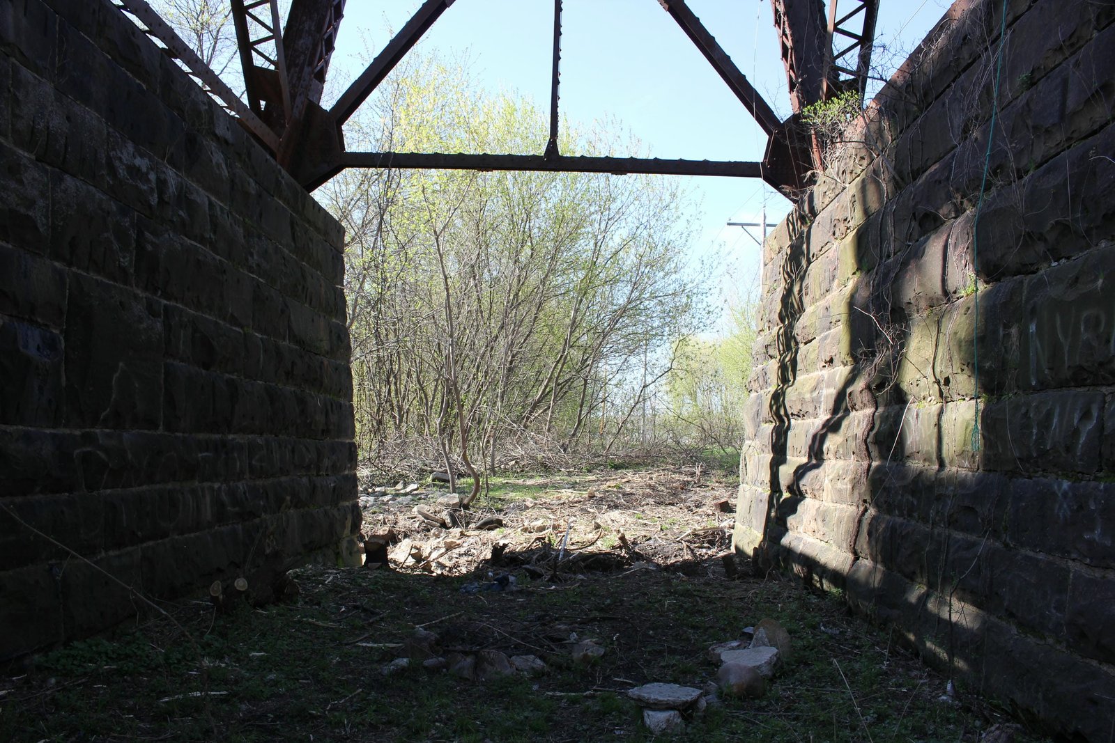 Underneath truss tower #2 (tower #11)